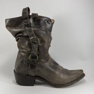 Double H Sonora DH5224 Distressed Leather Cowboy Western Slouch Women Size 9 M